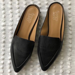 Franco Sarto Black Mules/Loafers